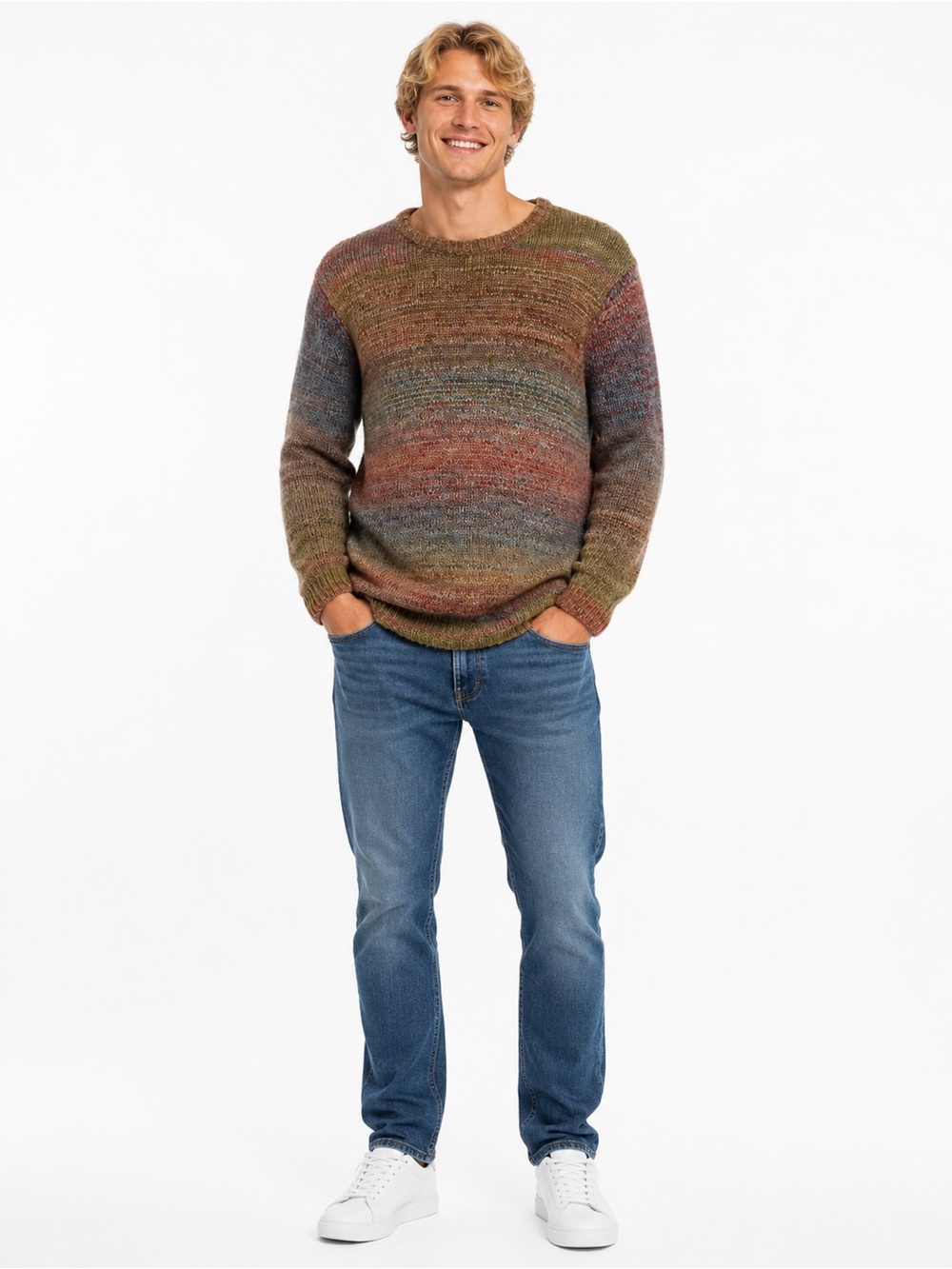 Globe Multitone Crewneck Sweater